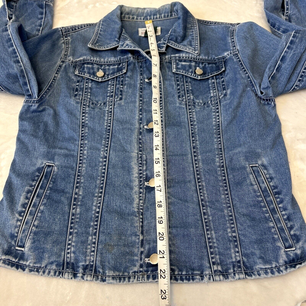 Lauren Jeans Co Women's S Jean Jacket size S Blue Jean Button-Up Pockets Denim - Picture 4 of 8